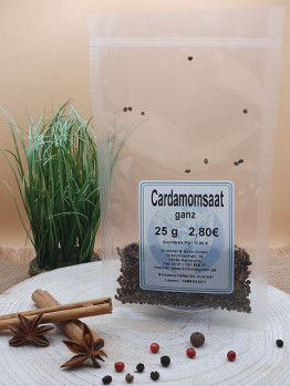 Cardamomsaat, ganz