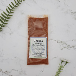 Chili gemahlen, Cayennepfeffer