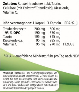 OPC, Traubenkernextrakt Kapseln