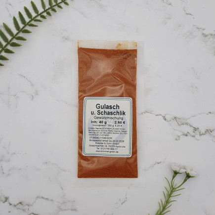 Gulasch- und Schaschlik Gewürzmischung, ohne Salz