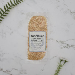Knoblauch geschnitten