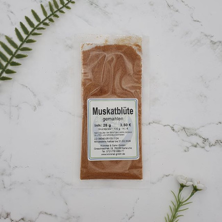 Muskatblüten (Macis) gemahlen