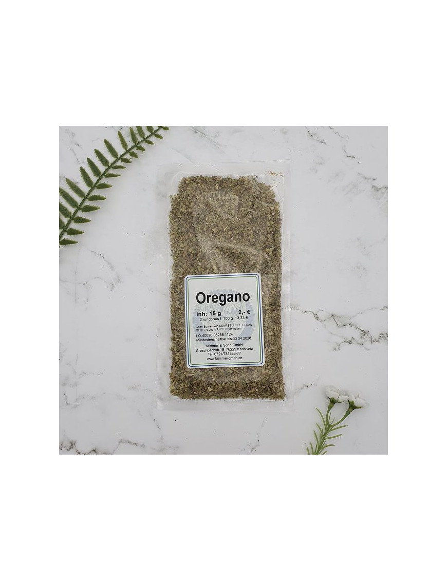 Oregano, gerebelt