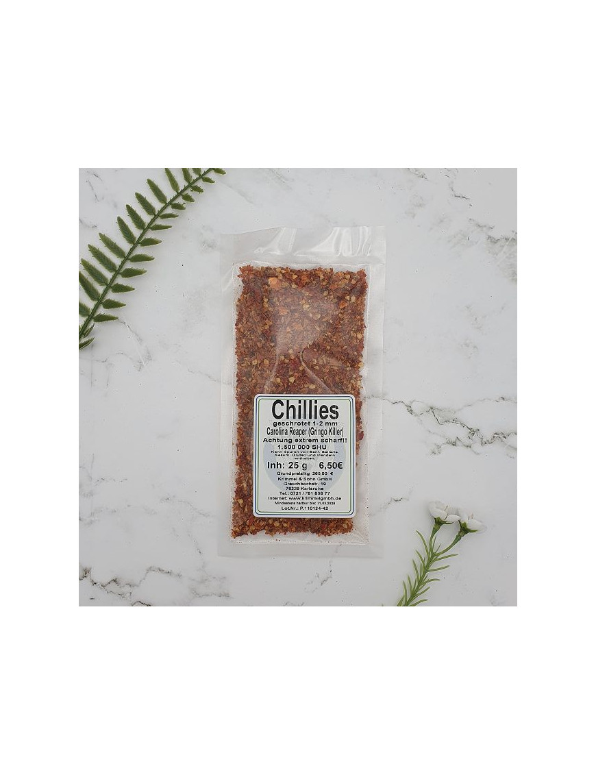 Chili "Carolina Reaper" (Gringo Killer), Flocken