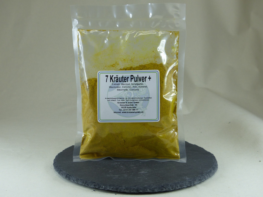 7 Kräuter-Pulver mit Curcuma